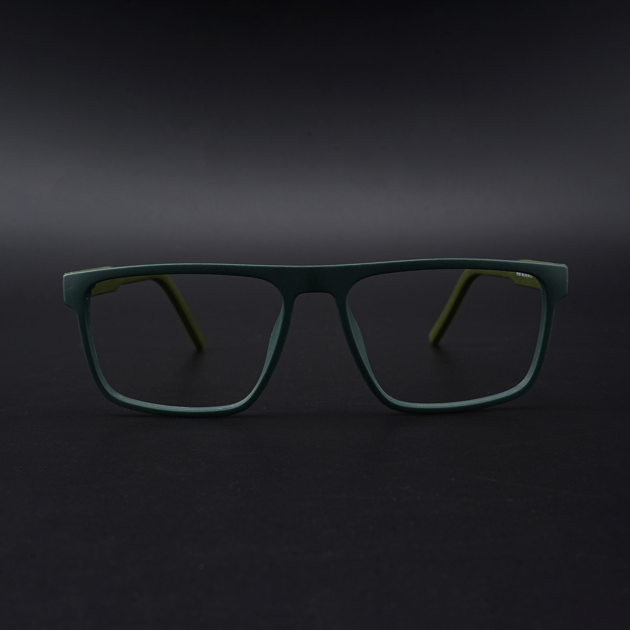 Eyejack Rush Green Square Eyeglasses for Men & Women (1007CL700-C6)