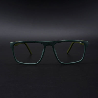 Eyejack Rush Green Square Eyeglasses for Men & Women (1007CL700-C6)
