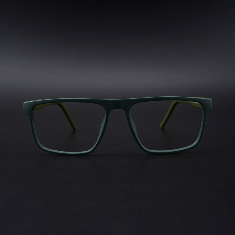 Eyejack Rush Green Square Eyeglasses for Men & Women (1007CL700-C6)
