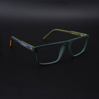 Eyejack Rush Green Square Eyeglasses for Men & Women (1007CL700-C6)