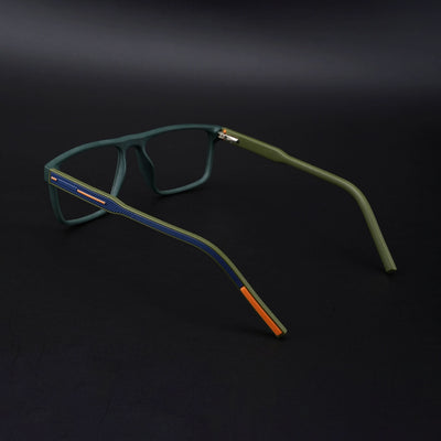 Eyejack Rush Green Square Eyeglasses for Men & Women (1007CL700-C6)