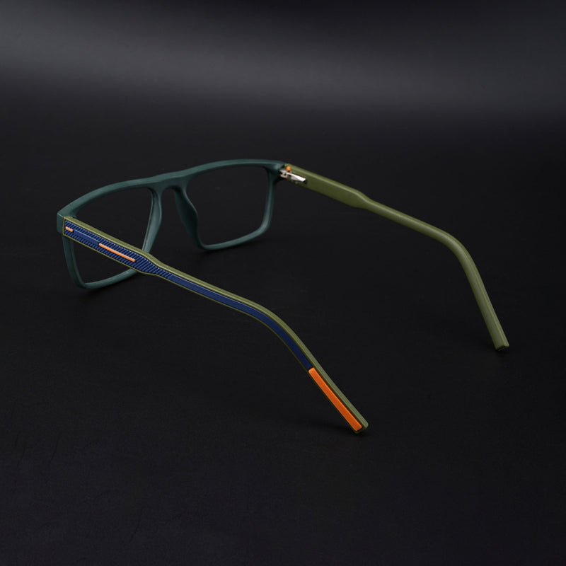 Eyejack Rush Green Square Eyeglasses for Men & Women (1007CL700-C6)