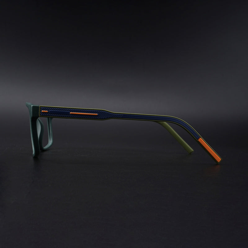 Eyejack Rush Green Square Eyeglasses for Men & Women (1007CL700-C6)