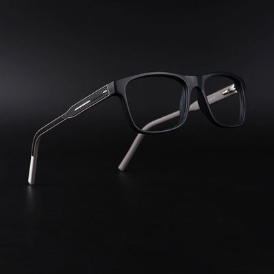 Eyejack Rush Matt Black Square Eyeglasses for Men & Women (1008CL705-C1)