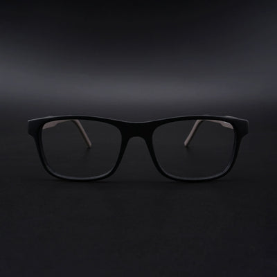 Eyejack Rush Matt Black Square Eyeglasses for Men & Women (1008CL705-C1)