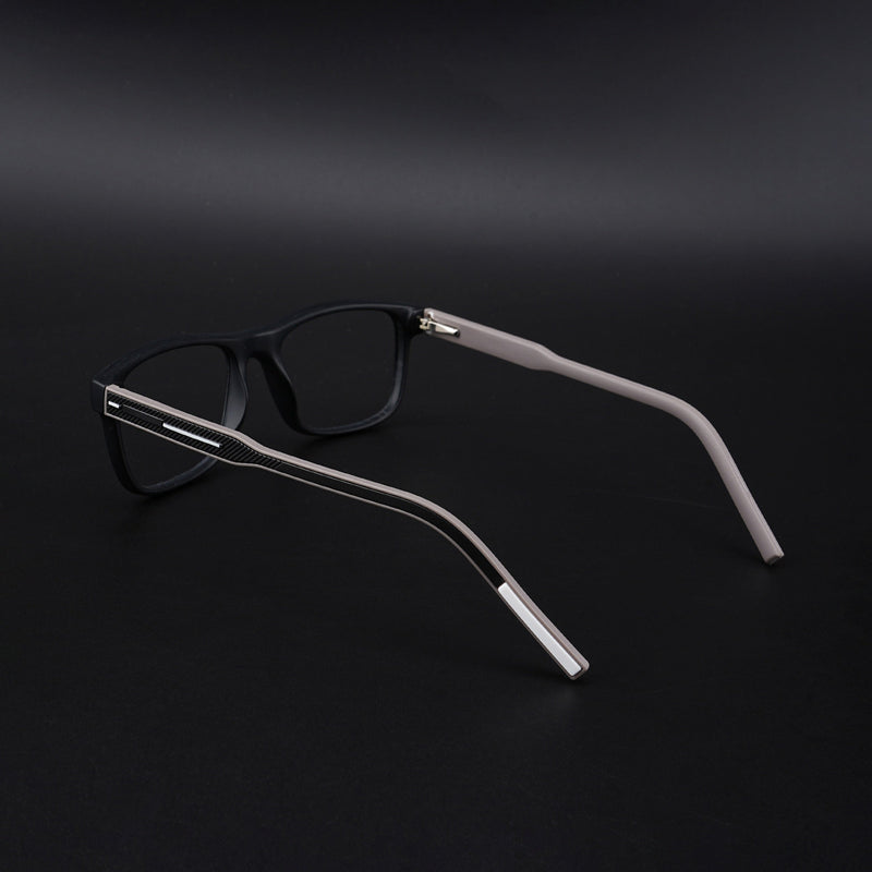 Eyejack Rush Matt Black Square Eyeglasses for Men & Women (1008CL705-C1)