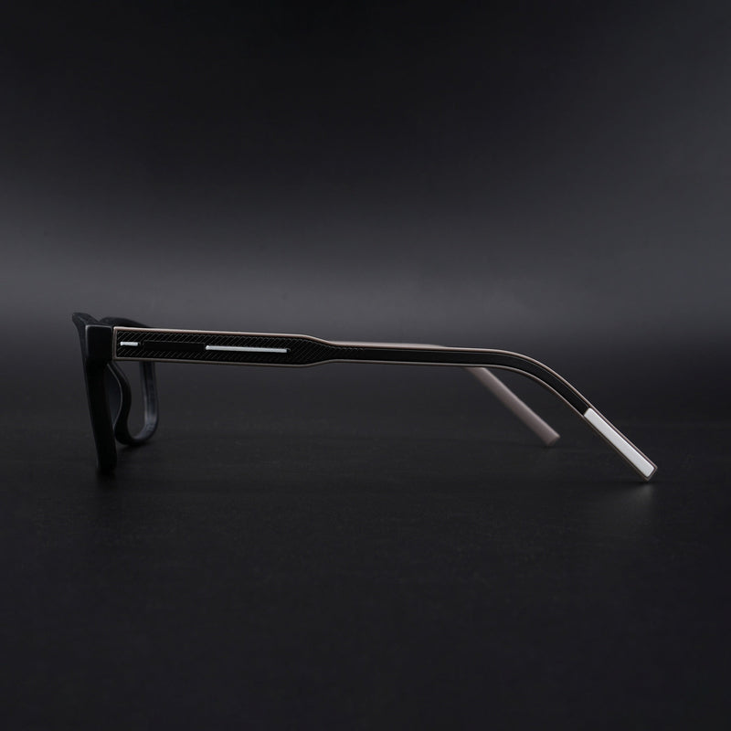 Eyejack Rush Matt Black Square Eyeglasses for Men & Women (1008CL705-C1)
