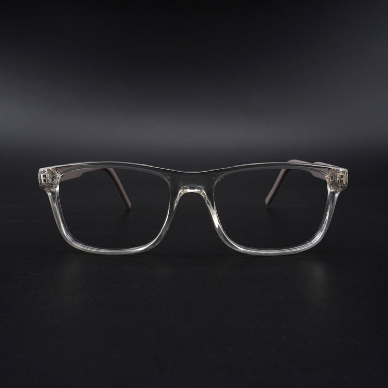 Eyejack Rush Transparent Square Eyeglasses for Men & Women (1008CL706-C2)