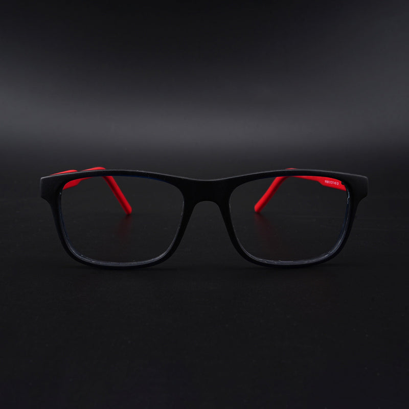 Eyejack Rush Navy Blue Square Eyeglasses for Men & Women (1008CL707-C3)