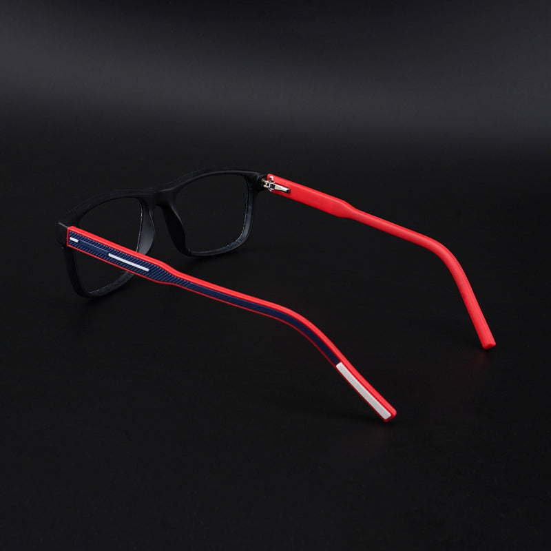 Eyejack Rush Navy Blue Square Eyeglasses for Men & Women (1008CL707-C3)