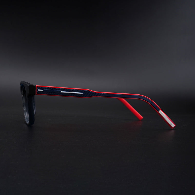Eyejack Rush Navy Blue Square Eyeglasses for Men & Women (1008CL707-C3)