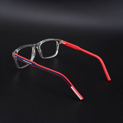 Eyejack Rush Transparent Square Eyeglasses for Men & Women (1008CL708-C4)