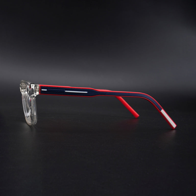 Eyejack Rush Transparent Square Eyeglasses for Men & Women (1008CL708-C4)