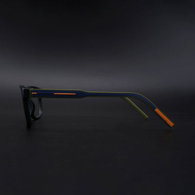 Eyejack Rush Matt Black Square Eyeglasses for Men & Women (1008CL709-C5)