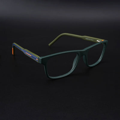 Eyejack Rush Green Square Eyeglasses for Men & Women (1008CL710-C6)
