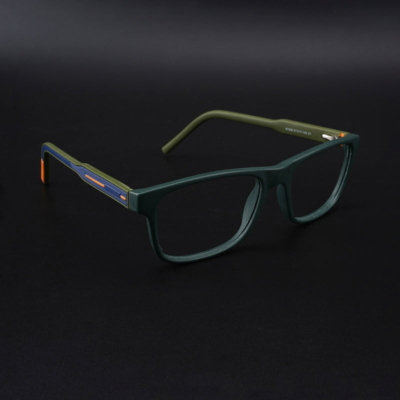Eyejack Rush Green Square Eyeglasses for Men & Women (1008CL710-C6)