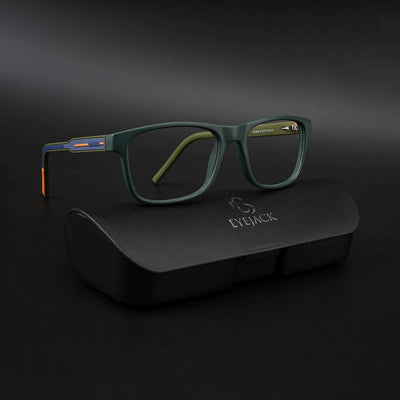 Eyejack Rush Green Square Eyeglasses for Men & Women (1008CL710-C6)