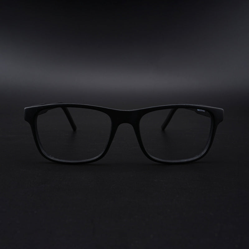 Eyejack Rush Matt Black Square Eyeglasses for Men & Women (1008CL711-C7)