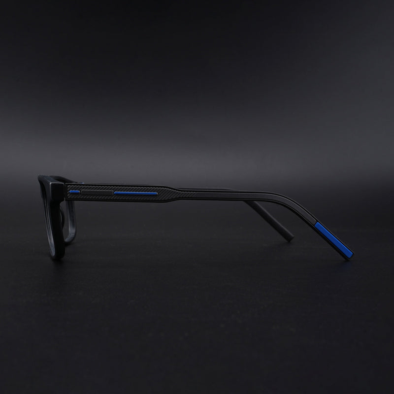 Eyejack Rush Matt Black Square Eyeglasses for Men & Women (1008CL711-C7)