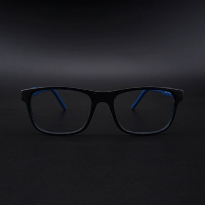 Eyejack Rush Navy Blue Square Eyeglasses for Men & Women (1008CL712-C8)