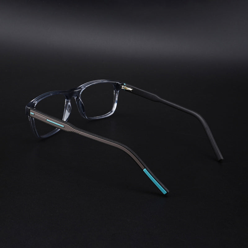 Eyejack Rush Grey Square Eyeglasses for Men & Women (1008CL713-C9)