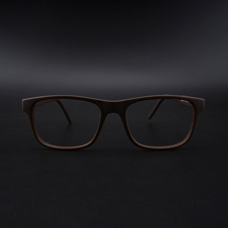 Eyejack Rush Matt Brown Square Eyeglasses for Men & Women (1008CL714-C10)