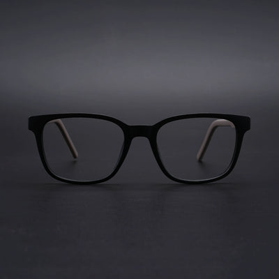 Eyejack Rush Matt Black Square Eyeglasses for Men & Women (1009CL715-C1)