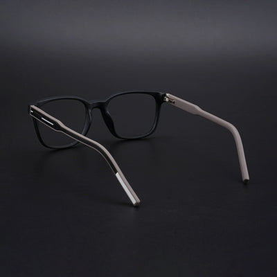 Eyejack Rush Matt Black Square Eyeglasses for Men & Women (1009CL715-C1)