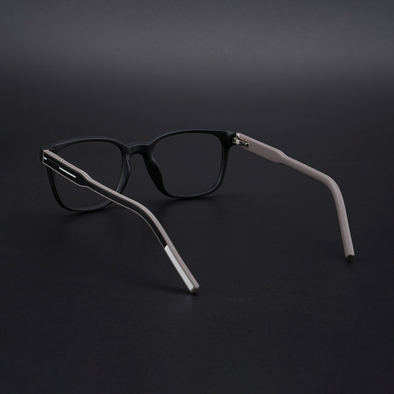 Eyejack Rush Matt Black Square Eyeglasses for Men & Women (1009CL715-C1)