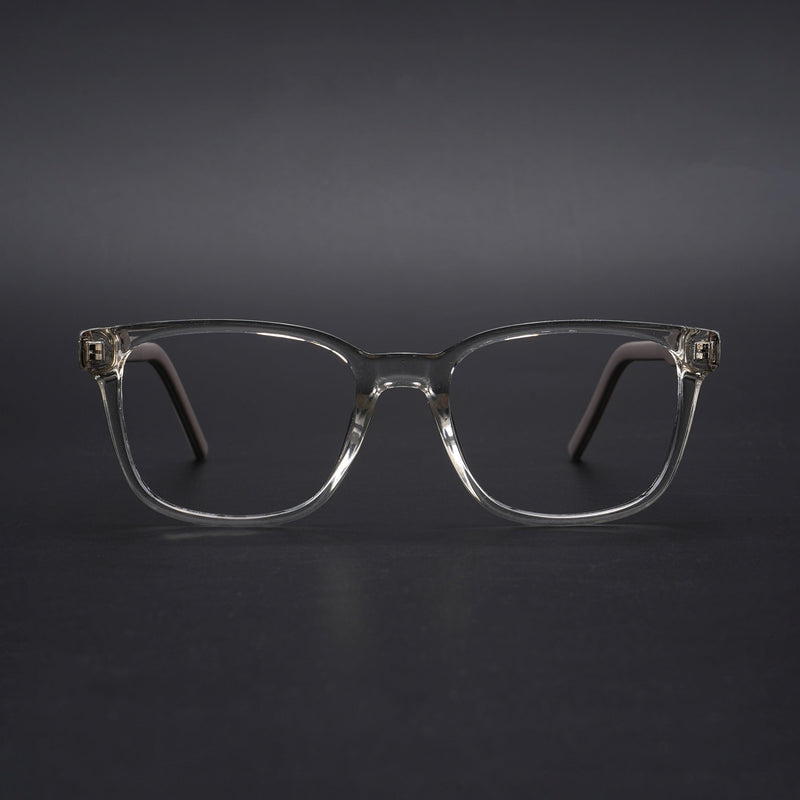 Eyejack Rush Transparent Square Eyeglasses for Men & Women (1009CL716-C2)