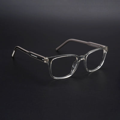 Eyejack Rush Transparent Square Eyeglasses for Men & Women (1009CL716-C2)