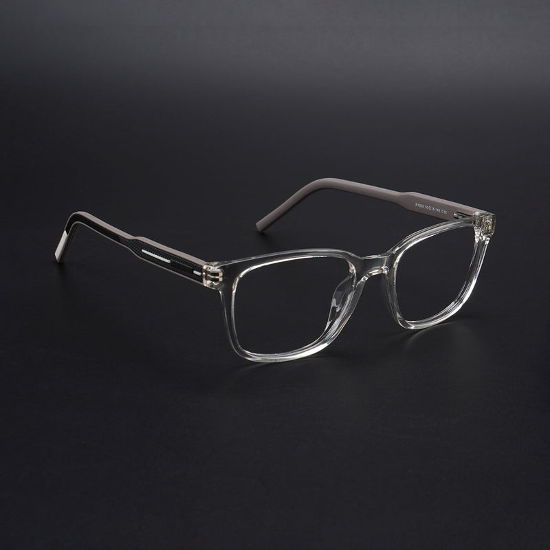 Eyejack Rush Transparent Square Eyeglasses for Men & Women (1009CL716-C2)