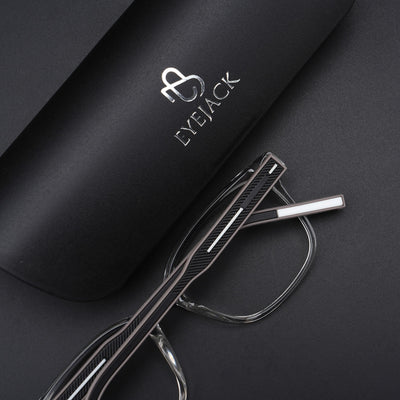 Eyejack Rush Transparent Square Eyeglasses for Men & Women (1009CL716-C2)