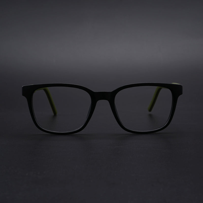 Eyejack Rush Matt Black Square Eyeglasses for Men & Women (1009CL719-C5)