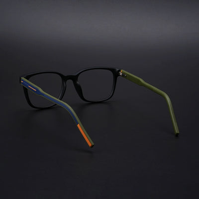 Eyejack Rush Matt Black Square Eyeglasses for Men & Women (1009CL719-C5)