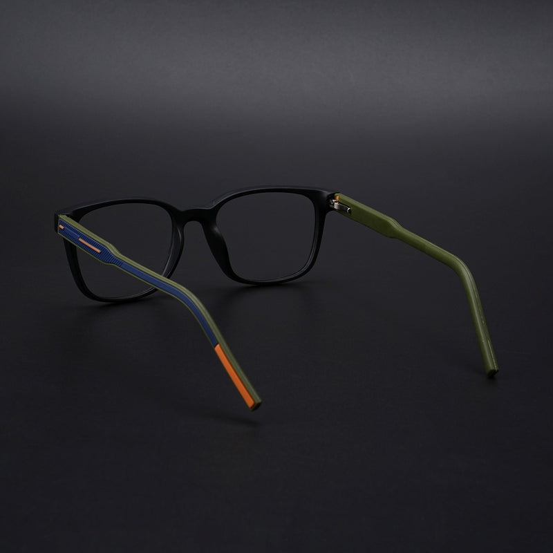 Eyejack Rush Matt Black Square Eyeglasses for Men & Women (1009CL719-C5)