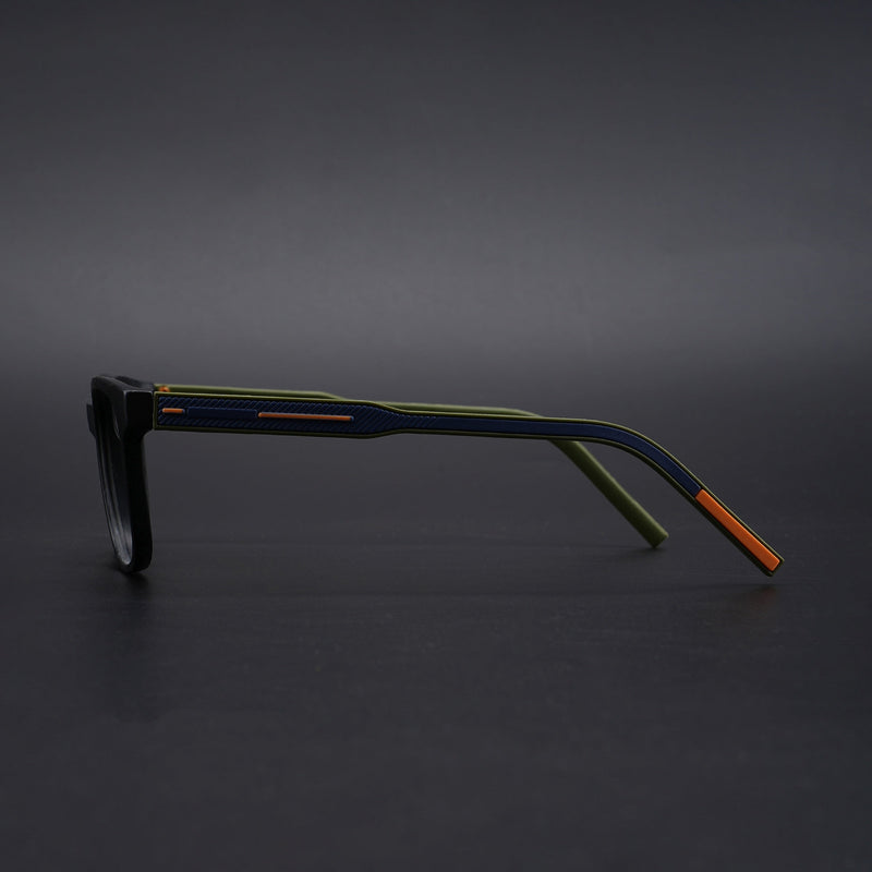 Eyejack Rush Matt Black Square Eyeglasses for Men & Women (1009CL719-C5)