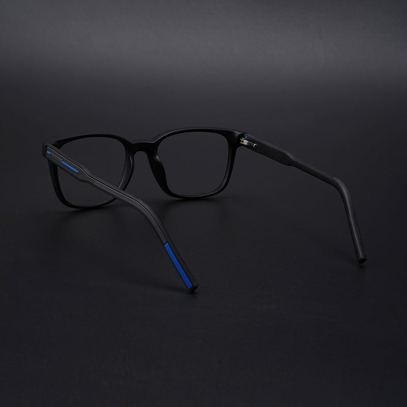 Eyejack Rush Matt Black Square Eyeglasses for Men & Women (1009CL721-C7)
