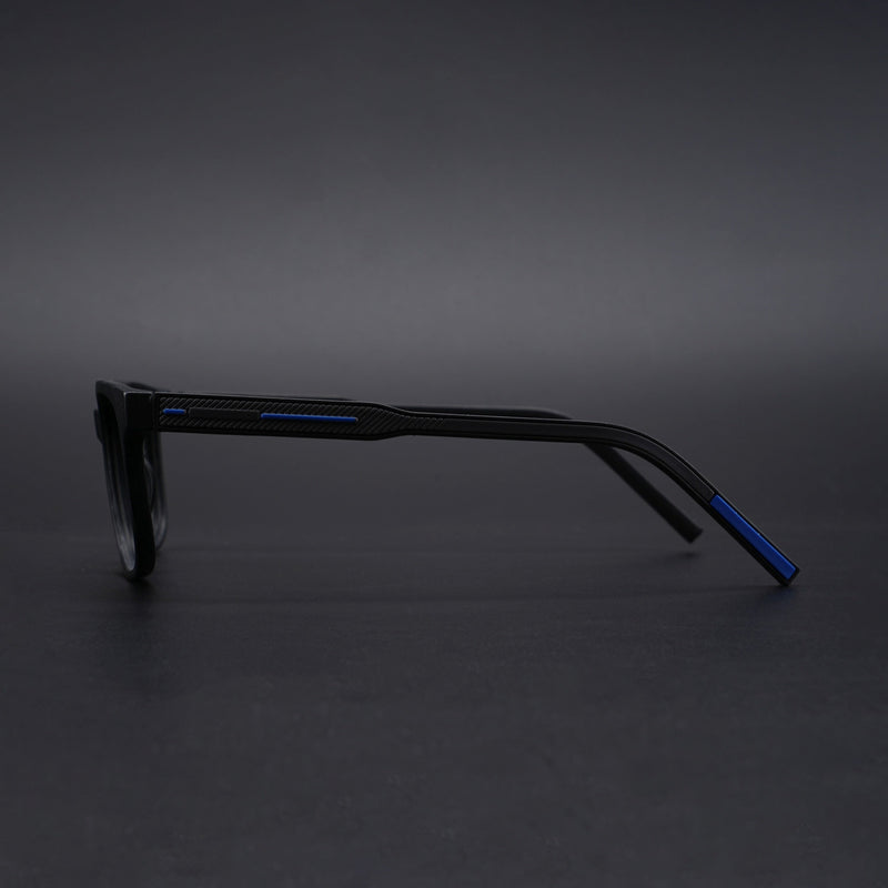 Eyejack Rush Matt Black Square Eyeglasses for Men & Women (1009CL721-C7)