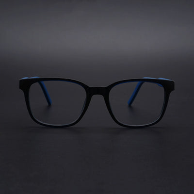Eyejack Rush Navy Blue Square Eyeglasses for Men & Women (1009CL722-C8)