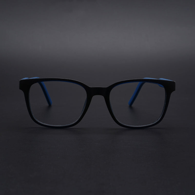 Eyejack Rush Navy Blue Square Eyeglasses for Men & Women (1009CL722-C8)
