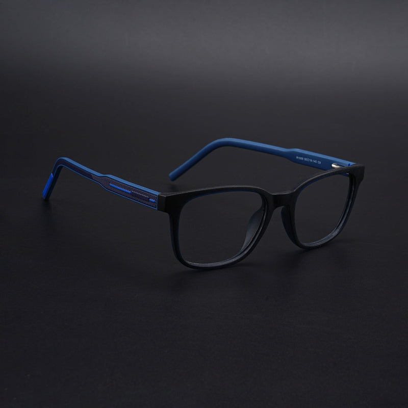 Eyejack Rush Navy Blue Square Eyeglasses for Men & Women (1009CL722-C8)