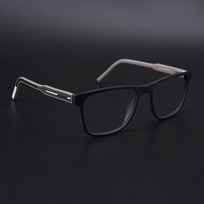 Eyejack Rush Matt Black Square Eyeglasses for Men & Women (1010CL725-C1)