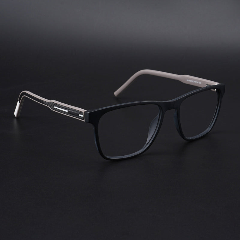 Eyejack Rush Matt Black Square Eyeglasses for Men & Women (1010CL725-C1)