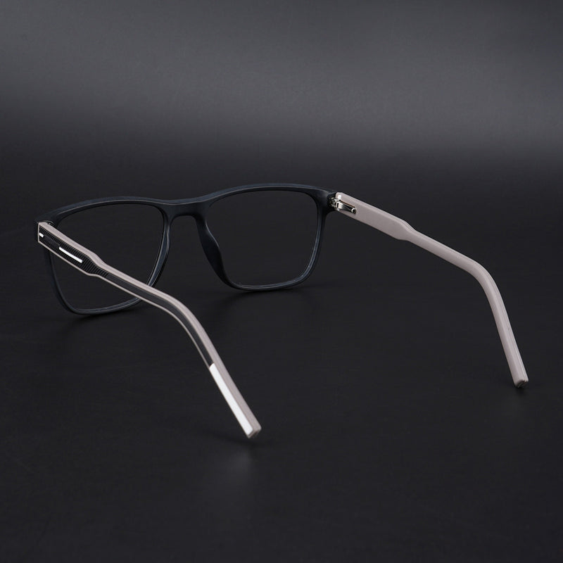 Eyejack Rush Matt Black Square Eyeglasses for Men & Women (1010CL725-C1)