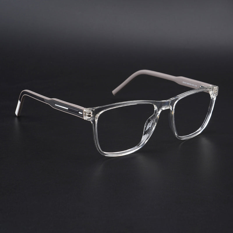 Eyejack Rush Transparent Square Eyeglasses for Men & Women (1010CL726-C2)