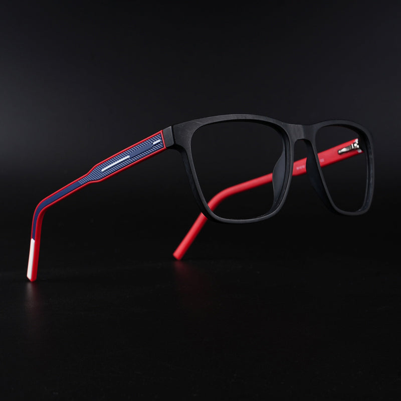 Eyejack Rush Matt Black Square Eyeglasses for Men & Women (1010CL727-C3)