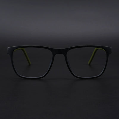 Eyejack Rush Matt Black Square Eyeglasses for Men & Women (1010CL729-C5)
