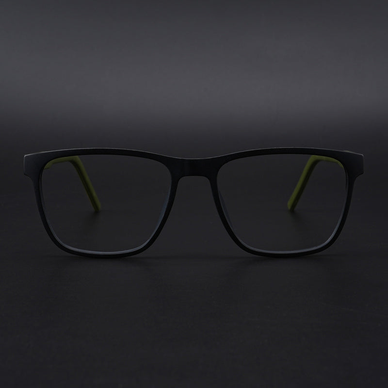 Eyejack Rush Matt Black Square Eyeglasses for Men & Women (1010CL729-C5)