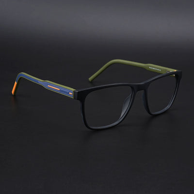Eyejack Rush Matt Black Square Eyeglasses for Men & Women (1010CL729-C5)